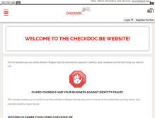 Tablet Screenshot of checkdoc.be